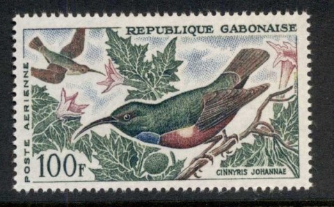 Gabon 1963 Birds 100f