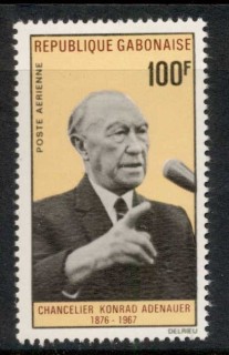 Gabon 1968 Konrad Adenauer