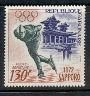 Gabon 1972 Winter Olympics Sapporo 130f Skater