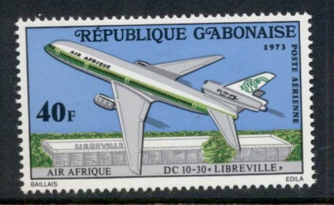 Gabon 1973 Airplane Libreville