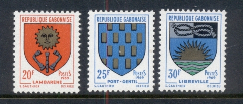 Gabon 1969 Coats of Arms