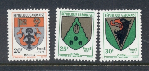 Gabon 1971 Coats of Arms