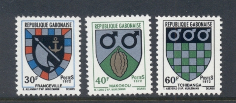 Gabon 1972 Coats of Arms