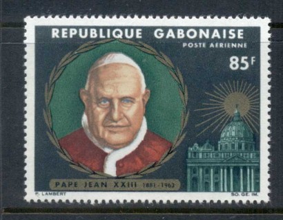 Gabon 1965 Pope John Paul XXIII