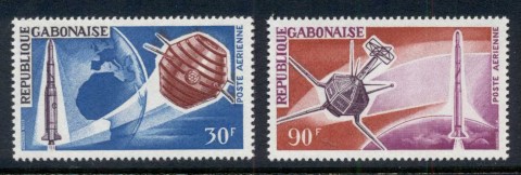 Gabon 1966 French Achievements in Space, Satellites