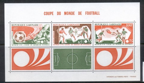 Gabon 1974 World Cup Soccer Munich MS