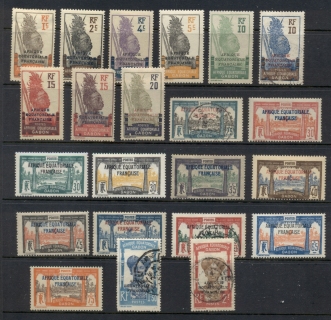 Gabon 1924-27 Pictorial Opts. Asst