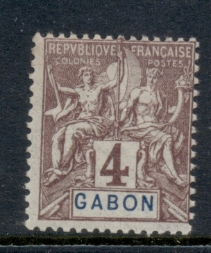 Gabon 1904-07 Navigation & Commerce 4c