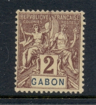 Gabon 1904-07 Navigation & Commerce 2c