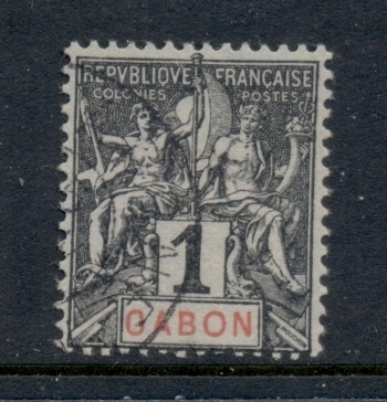 Gabon 1904-07 Navigation & Commerce 2c