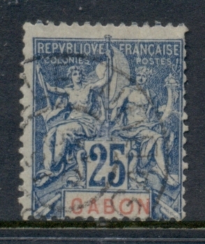 Gabon 1904-07 Navigation & Commerce 25c