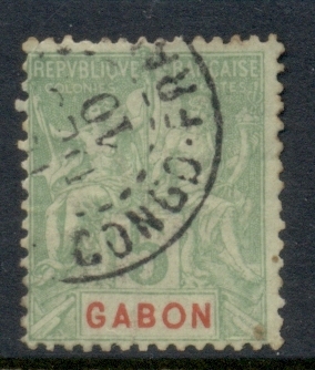 Gabon 1904-07 Navigation & Commerce 5c