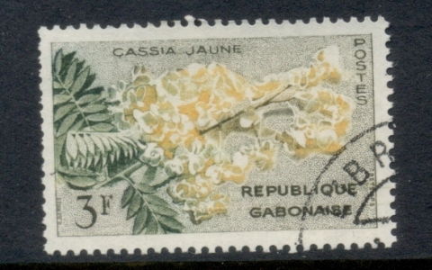 Gabon 1961 Flowers 3f