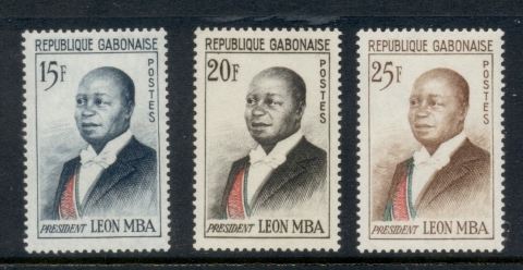 Gabon 1962 Pres. Leon Mba