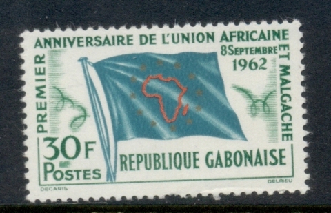 Gabon 1962 African Malagasy Union