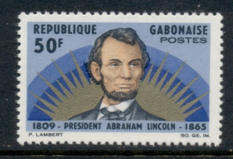 Gabon 1965 Abraham Lincoln