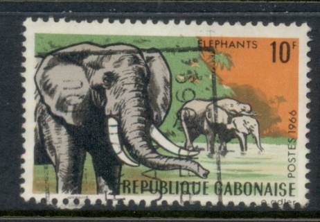 Gabon 1967 Wildlife 10f Elephant