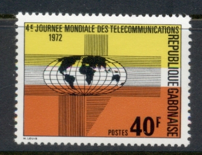 Gabon 1972 World telecommunications Day