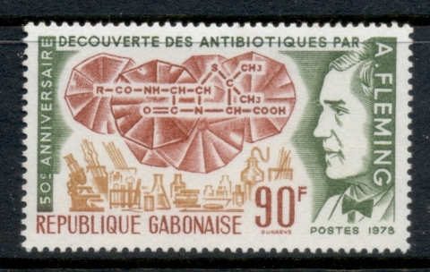 Gabon 1978 Alexander Fleming, Antibiotics