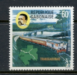 Gabon 1978 Trans-Gabon railroad