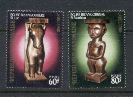 Gabon 1980 Xmas Statues