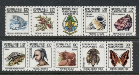 Gabon 1983 Provincial Symbols