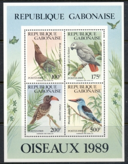 Gabon 1989 Birds MS