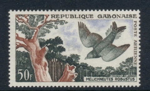 Gabon 1961 Bird, Lyre tailed Honey Guide