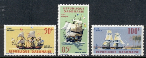 Gabon 1965 Merchant Sailing Ships