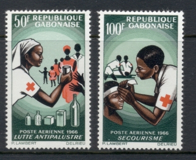 Gabon 1966 Red Cross Anti Malaria