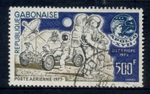 Gabon 1973 Apollo 17 Moon Landing