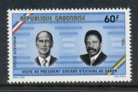 Gabon 1976 Visit of Pres. D'Estaing