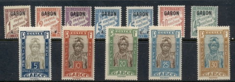 Gabon 1928-30 Postage Dues Asst