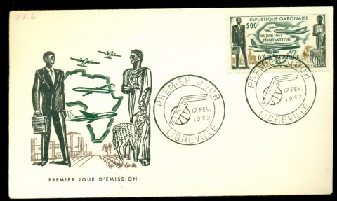 Gabon 1962 Air Afrique FDC