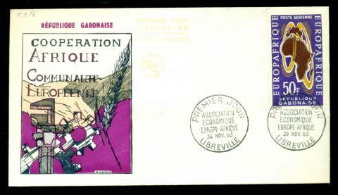 Gabon 1963 Europ Afrique FDC