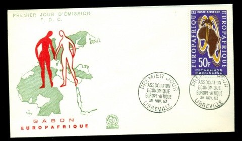 Gabon 1963 Europ Afrique FDC