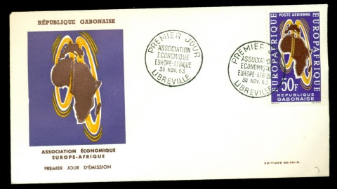 Gabon 1963 Europ Afrique FDC