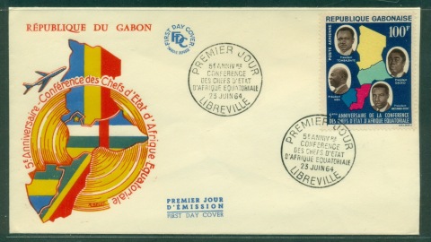 Gabon 1964 Chiefs of State Conference FDC