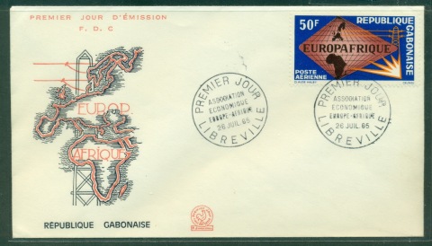 Gabon 1965 Europ Afrique FDC