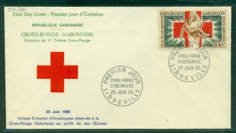 Gabon 1965 Gabonese Red Cross FDC