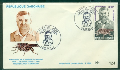 Gabon 1979 Eugene Jamot, Tsetse Fly FDC