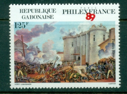 Gabon 1988 Philexafrique, The Bastille