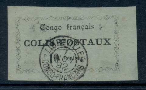 Gabon 1892 Colis Postaux 10c Signed Calves