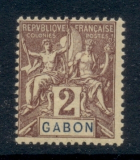 Gabon 1904-07 Navigation & Commerce 2c