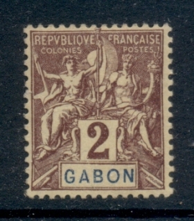 Gabon 1904-07 Navigation & Commerce 2c