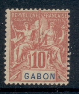 Gabon 1904-07 Navigation & Commerce 10c