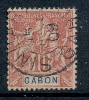 Gabon 1904-07 Navigation & Commerce 10c Sindara