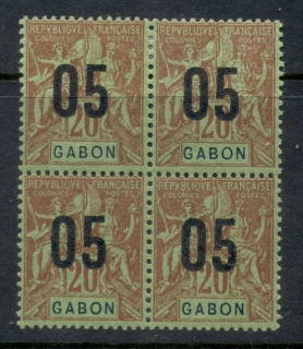 Gabon 1912 Navigation & Commerce surcharge 5c on 20c blk4