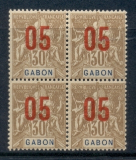 Gabon 1912 Navigation & Commerce surcharge 5c on 30c blk4