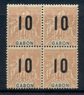 Gabon 1912 Navigation & Commerce surcharge 10c on 40c blk4